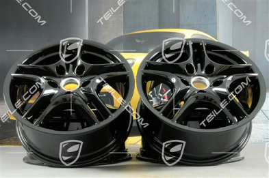 18" Felgensatz Cayenne Turbo II, 8J x 18 ET 57, Facelift, schwarz hochglanz