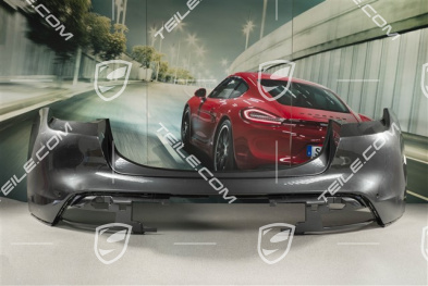 Rear bumper lining with Park assist sensor holes
