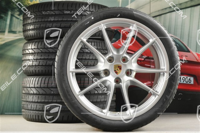 20" Komplet kół letnich Carrera S III, 8,5J x 20 ET51 + 11J x 20 ET52 + opony 245/35 ZR20 + 305/30 ZR20, bez czujników RDK