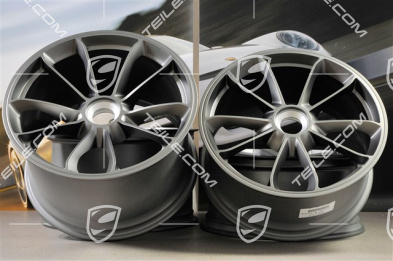 20" Felgensatz GT3, 9J x 20 ET55 + 12J x 20 ET47, in Platinum (seidenmatt)