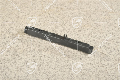 Dashboard trim moulding, LHD, outer, Black Grey, L