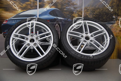 19-inch Carrera summer wheel set, 8,5J x 19 ET54 + 11J x 19 ET69, summer tyres 235/40 R19 + 285/35 R19