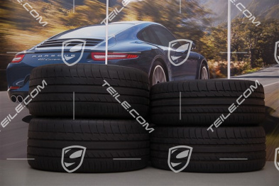 18-inch Boxster S II summer wheel set, front wheels 8J x 18 ET57 + rear 9J x 18 ET43 + tyres 235/40 ZR18 + 265/40 ZR18