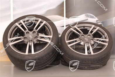 19-inch Turbo II summer wheel set, wheels 8Jx19 ET57+11J x 19 ET 51 + summer tyres 235/35 ZR 19+305/30 ZR 19, without TPMS