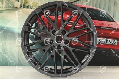 22-Zoll-Felgensatz Macan RS Spyder Design, 9J x 22 ET29 + 11J x 22 ET47, Vesuvgrau