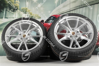 20" Winterräder Satz Carrera S (IV), Felgen 8,5J x 20 ET49 + 11J x 20 ET56 + Pirelli Sottozero II Winterreifen 245/35 R20 + 295/30 R20