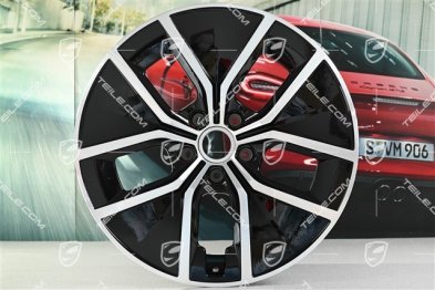 21" Felga Aero Design 11J x 21 ET59, czarny wysoki połysk + frezowana powierzchnia