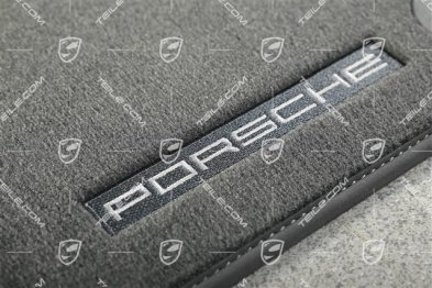 Dywaniki podłogowe, welurowe, zestaw, 4szt Slate Grey / szare