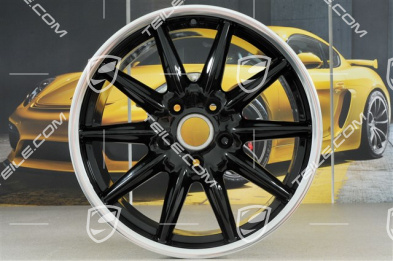 19" Carrera Sport Felgen Satz, 8,5J x 19 ET55 + 10J x 19 ET42, Hochglanz Schwarz