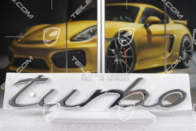 Logo / emblem "Turbo", chrome