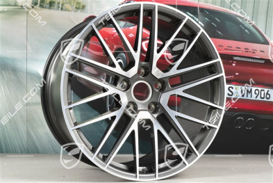 20+21-inch wheel rim set Turbo V, rims: front 9J x 20 ET41 + rear 11,J x 21 ET67