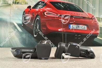 Porsche Dashcam Einbausatz, Vorn und Hinten