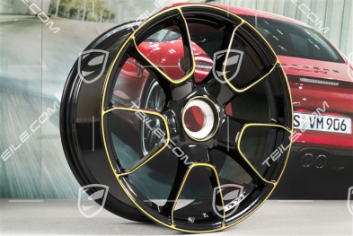 20-inch central lock wheel, 911 Turbo S Exclusive Design, 9J x 20 ET51, black/gold-yellow