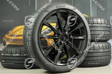 19" Boxster S Sommerräder Satz, Felgen 8J x 19 ET57 + 10J x 19 ET45, Pirelli P Zero Sommerreifen 235/40 R19 + 265/40 R19