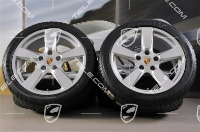 19" Komplet kół letnich Cayman S, 8J x 19 ET57 + 9,5J x 19 ET45, opony 235/40 ZR19 + 265/40 ZR19 + RDK