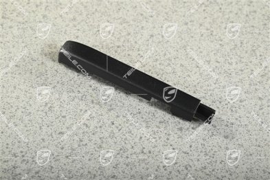 Seat rail cover, Satin black, L=R