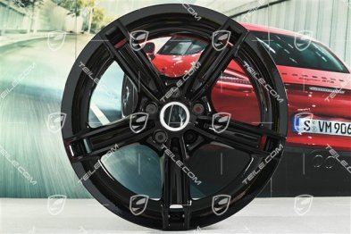 21" felga Mission E Design, 9,5J x 21 ET60, czarny wysoki połysk