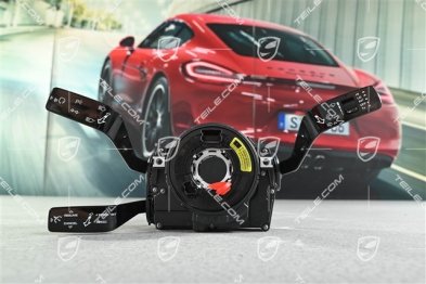 Steering column stalk switch, Cruise control / Heated / headlight cleaning system / w/o rear wiper / 3-spoke multifunction steering wheel