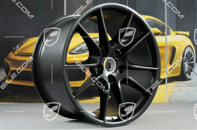 20" Felgensatz Carrera S III, 8,5J x 20 ET51 + 11J x 20 ET52, Schwarz-Seidenmatt