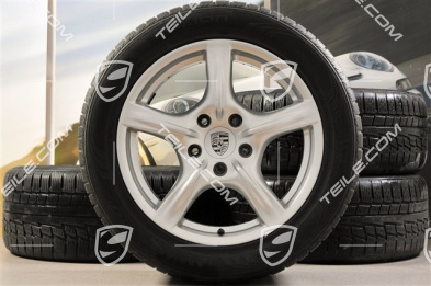 18-inch Panamera winter wheel set, 8J x 18 ET 59 + 9J x 18 ET 53 + NEW Nokian winter tyres 245/50 R18 + 275/45 R18, DOT/prod.year 2013