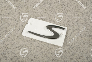 "S" logo, Galvano silver