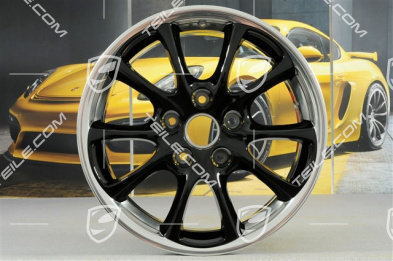 18-inch GT3 2004 wheel, 8,5J x 18 ET40, for GT3/GT2 facelift, wheel spoke black highgloss lacquered