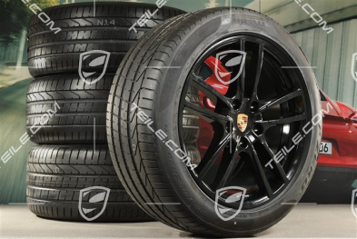 20-inch Cayenne Coupé Sport summer wheel set, rims 9J x 20 ET50 + 10,5J x 20 ET55 + Pirelli P Zero summer tyres 275/45 R20 + 305/40 R20, with TPMS