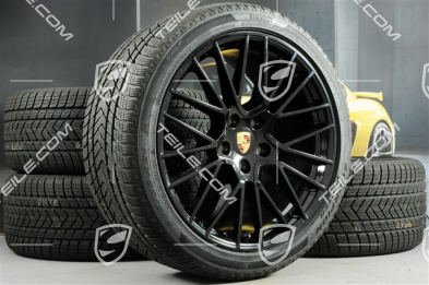 21-inch Cayenne COUPÉ RS Spyder winter wheel set, rims 9,5J x 21 ET46 + 11,0J x 21 ET49 + NEW Pirelli winter tyres275/40 R21 + 305/35 R21, with TPMS, black high gloss