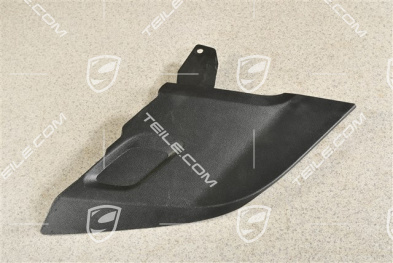 Centre console trim cover / Footwell outlet vent, Lateral, Black, L