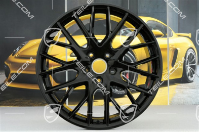 21" Felgensatz Panamera Sport Design, Felgen 9,5J x 21 ET71 + 11,5J x 21 ET69, in Schwarz Hochglanz