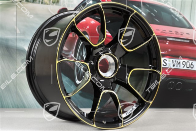 20-inch central lock wheel, 911 Turbo S Exclusive Design, 11,5J x 20 ET56, black/gold-yellow