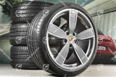 22-inch Cayenne Coupé Summer wheel set Sport Classic, wheel rims 10J x 22 ET48 + 11,5J x 22 ET52 + Pirelli summer tyres 285/35 R22 + 315/30 R22, with TPMS