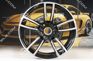 20" komplet felg Cayenne Sport, 10,5J x 20 ET64 + 9J x 20 ET50, czarne