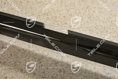 Vordertür Zierleiste Aluminium-Paket, Schwarz hochglanz, R