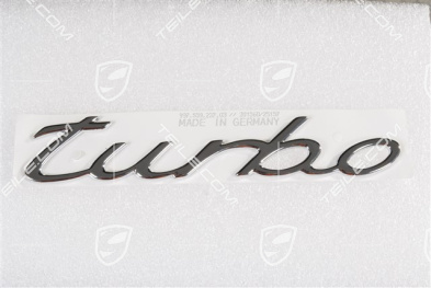 Logo / emblem "Turbo", chrome