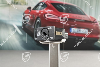Airbag Schalter, Satinschwarz