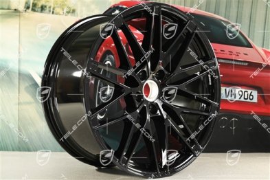22-inch Macan RS Spyder Design wheel rim, 11J x 22 ET47, black high gloss