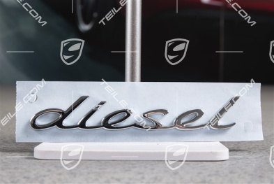 Schriftzug "Diesel", Chrom, seitlich / Kotflügel, L