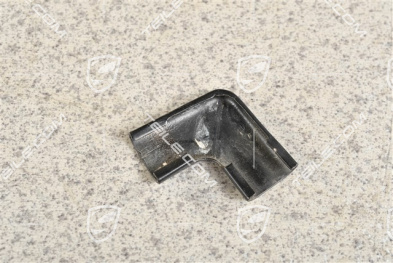 Plastic trim piping connecting piece, Upper, Black, L=R