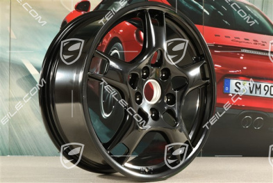 19" Felga Carrera S, BBS, 8J x 19 ET57, czarny wysoki połysk