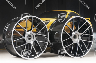 20" Komplet felg Turbo Sport III, centralne mocowanie, 9J x 20 ET51 + 11,5J x 20 ET56, czarne