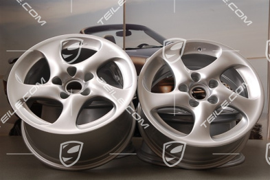 18-inch Turbo Look II wheel set, 8J x 18 ET50 + 10J x ET47