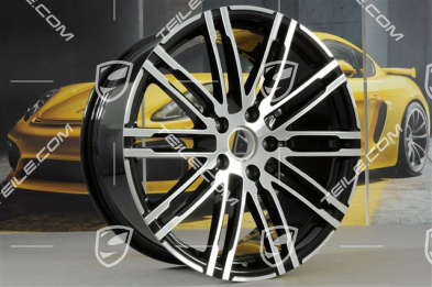21" komplet felg Turbo III, facelift, 10J x 21 ET50, czarny wysoki połysk