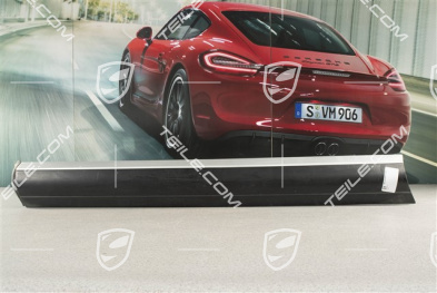 Strip, Front door, Aluminium package, Black/Grey, L
