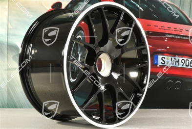 19" Felga RS SPYDER / Turbo Facelift, na centralną śrubę, edycja specjalna 911 Carrera GTS, 11J x 19 ET51, czarna