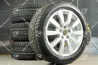 20-inch winter wheels set "Cayenne SportDesign II", rims 9J x 20 ET57 + NEW Dunlop winter tyres 275/45 R20, with TPM