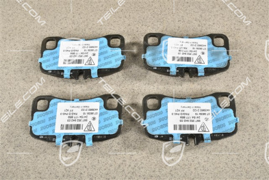 Turbo, PCCB Keramikbremsen - Bremsbeläge Satz (L+R), hinten