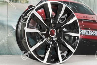 20" Felga Taycan Tequipment Design, 9J x 20 ET54, czarny wysoki połysk
