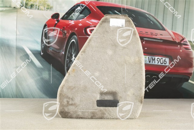 Osłona, Tapicerka bagażnika, perłowy welur, Steel grey, L