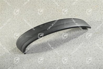 Blende / Abdeckung für Zuziehgriff, Leder, Schwarz, L